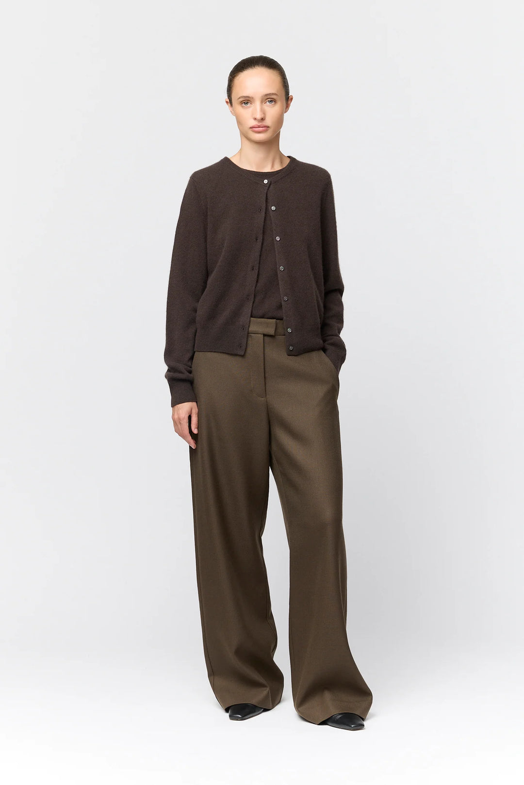 Classic Cashmere Tank Chocolate
