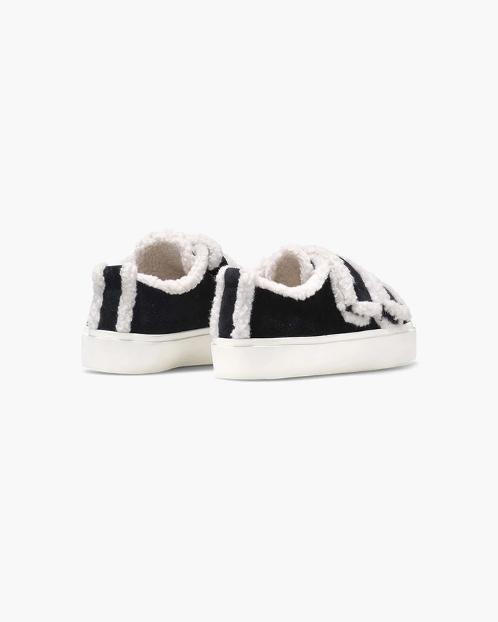 Shearling low velcro Black
