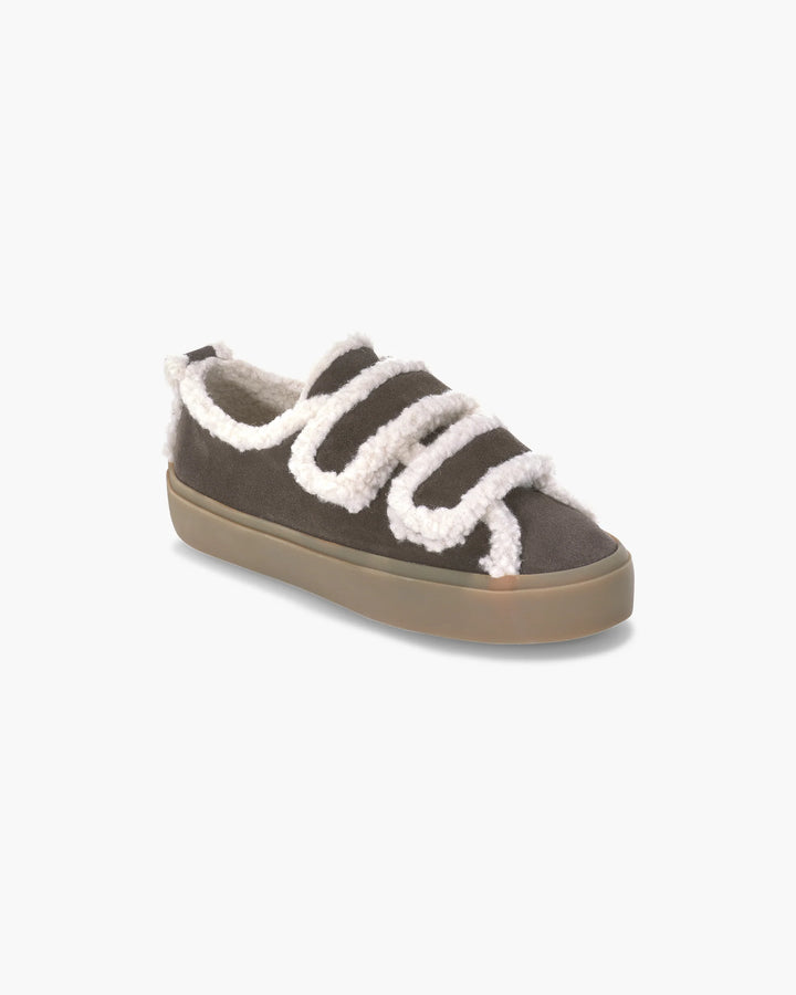 Shearling low velcro Dark Brown