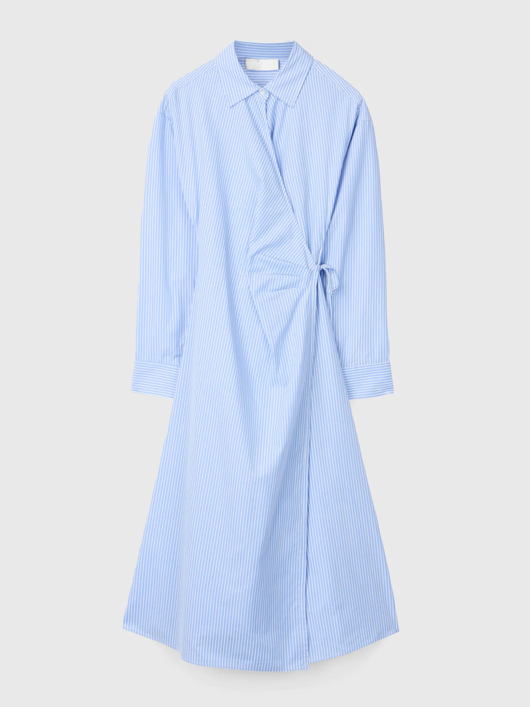 Wrap Shirt Dress Blue