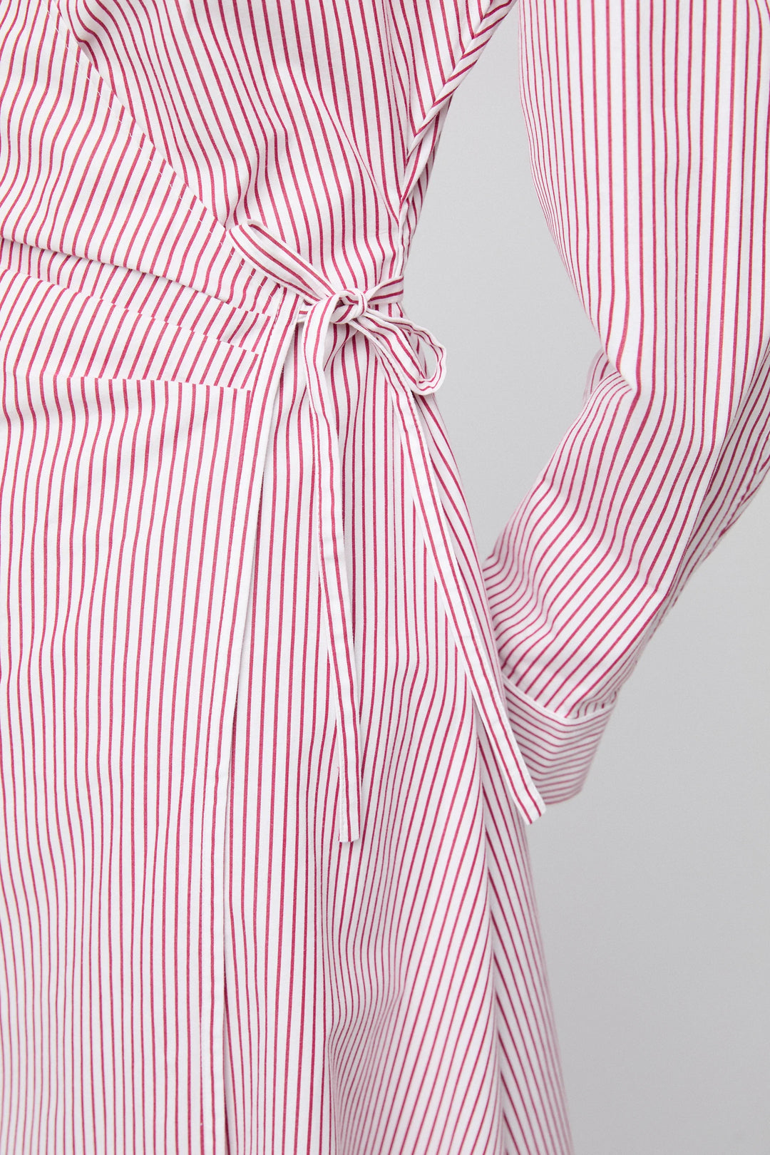 Wrap Shirt Dress Red